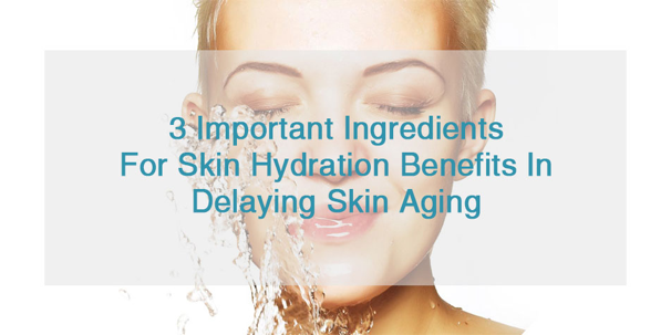 Delay Skin Aging with 3 Essential Hydration Ingredients